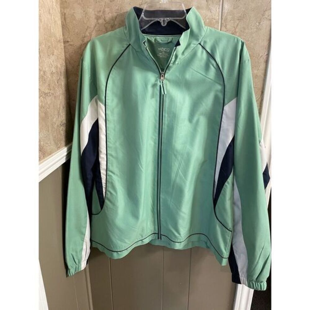 BCG‎ Green Striped Jacket Size XL